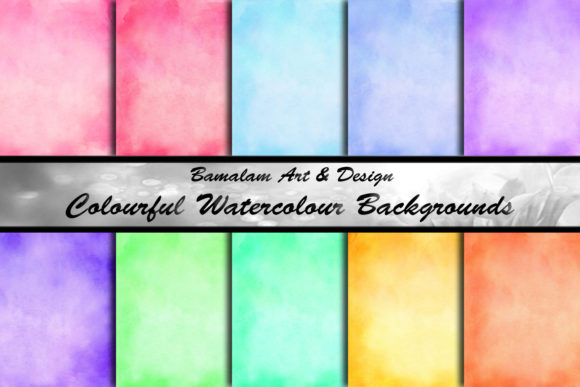 10 Colourful Watercolour Backgrounds for Vibrant Design