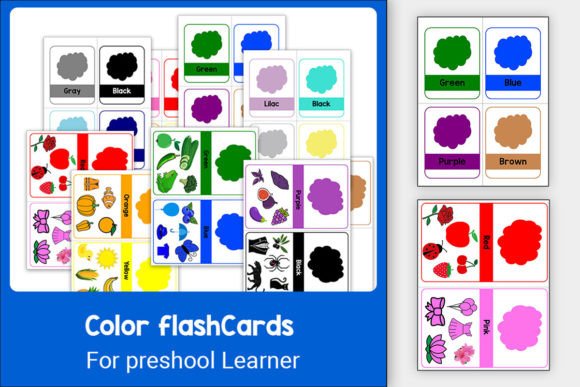 Color Flashcards for Preschool Learners: A Vibrant Educational Tool