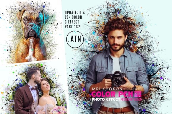 Color Pen Photoshop Action: Transform Photos into Art