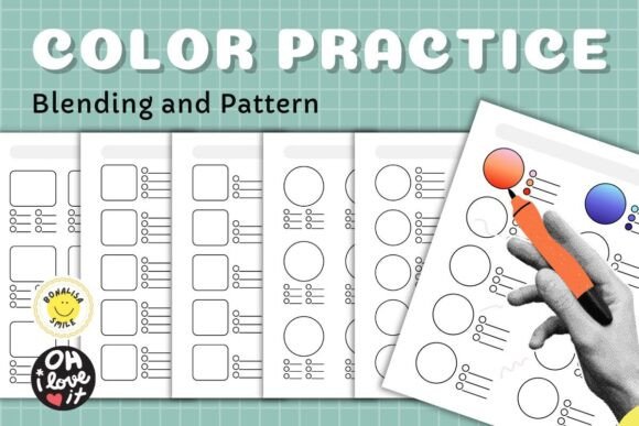 Color Practice Sheets: Master Your Blends
