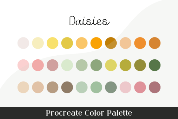 Daisies Color Palette Procreate: A Fresh Take on Digital Art