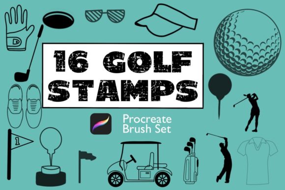 Elevate Your Digital Art with Procreate Golf Stamps