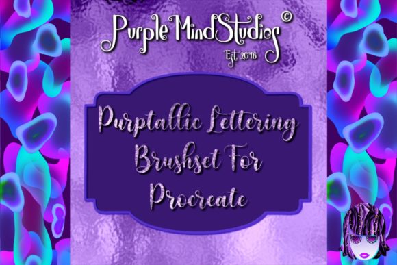 Exploring the Purptallic Lettering Brushset for Procreate