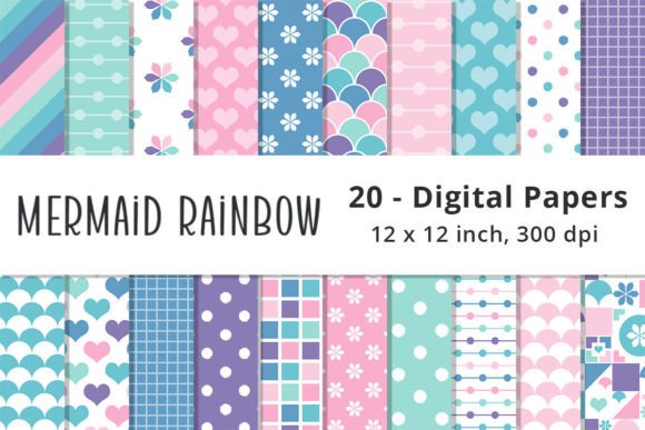 Mermaid Rainbow Color Printable Pattern: A Deep Dive