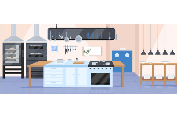 Modern Kitchen Flat Color Illustration: A Design Deep Dive