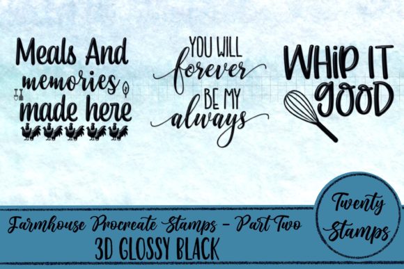 Procreate 3D Farmhouse Stamps - Part 2: A Designer's Guide