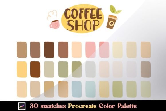 Procreate Color Palette - Coffee Shop: Cozy Digital Art