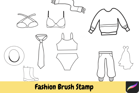 Style Your iPad Canvas with Hand Drawn Fashion Stamps