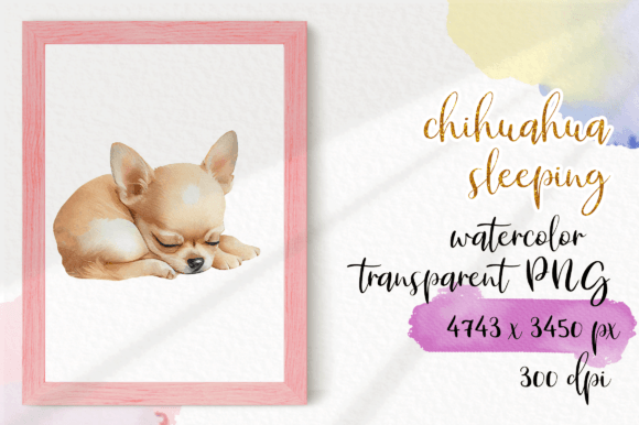The Charm of a Sleeping Chihuahua in Watercolour Art