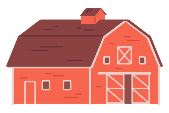 Understanding the Farm Building Color Icon: Barn Facade Symbol