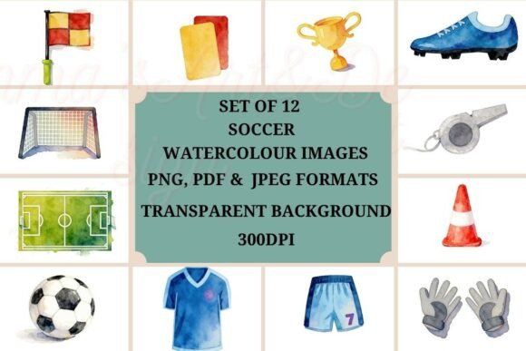 Watercolour Soccer Clipart: A Designer's Playbook